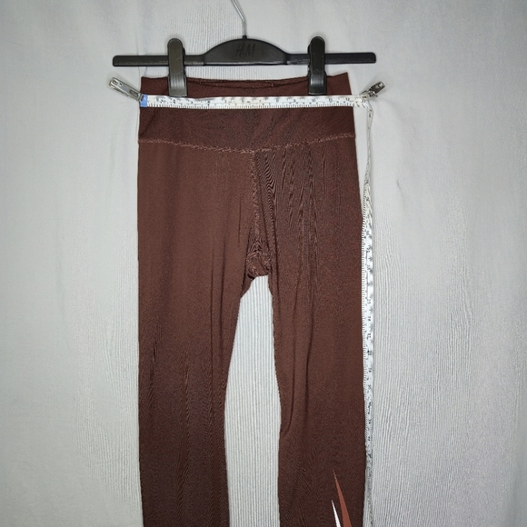 Nike Swoosh Dri-FIT Running Leggings In Brown Size S - Picture 4 of 6